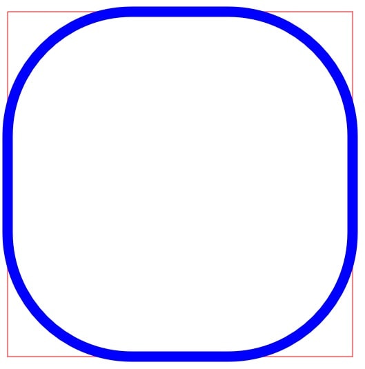 رسم مربع دایره شکل با Canvas 